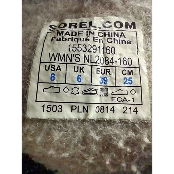 Sorel Boots Women's Size 8 Joan Of Arctic Winter Snow Tan Orange Leather - Picture 8 of 13